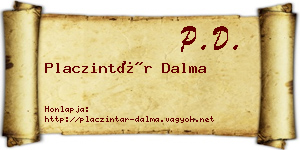 Placzintár Dalma névjegykártya
